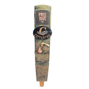 Coppertail Free Dive IPA Tampa Florida Beer Tap Handle 12" Tall
